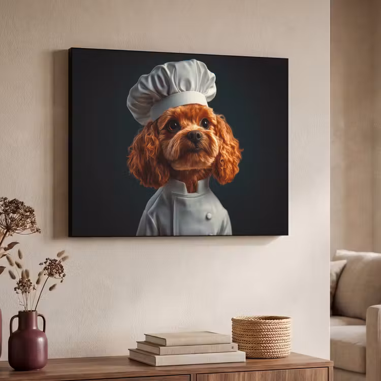 Art Frame - Bruin - Kok - Hondje — 4