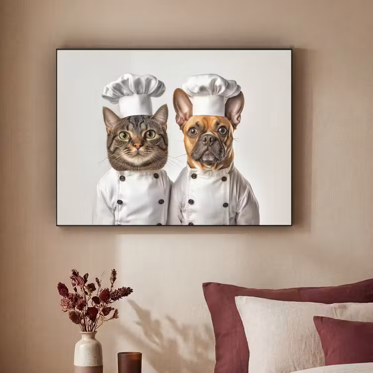 Art Frame - Kat - Hond - Kokskleding — 2