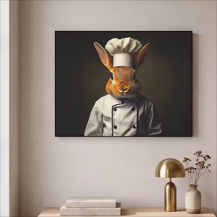 Art Frame - Konijn - Kok - Dier — 3