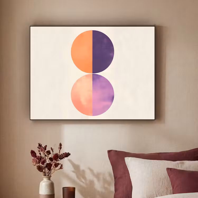 Art Frame - Abstract - Cirkels - Paars — 2
