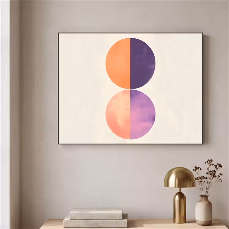 Art Frame - Abstract - Cirkels - Paars — 3