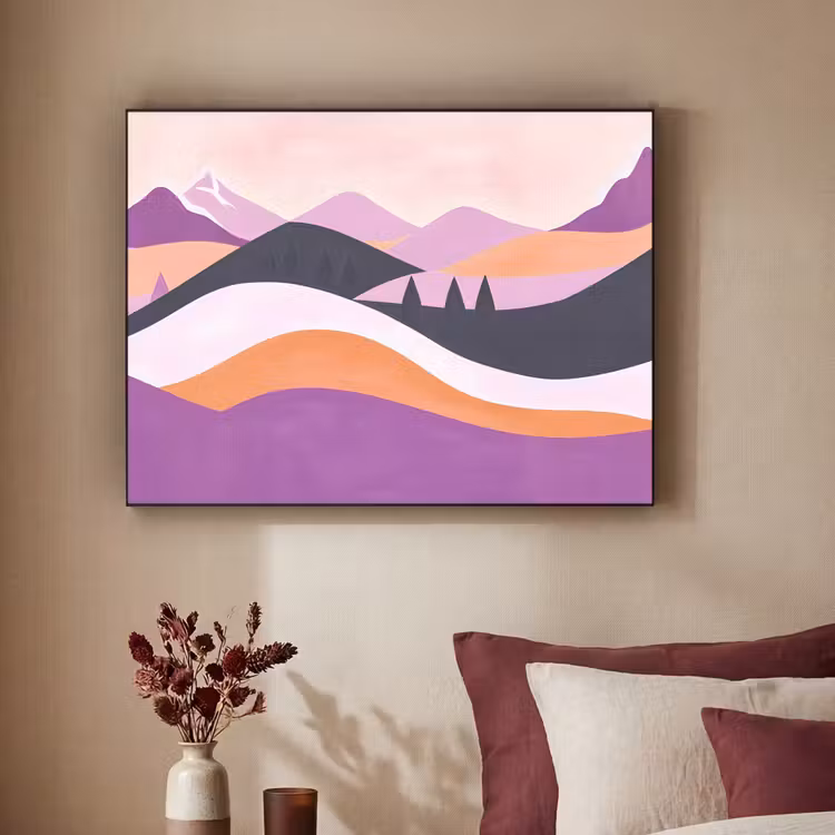 Art Frame - Abstract - Heuvels - Bomen - Groen — 2