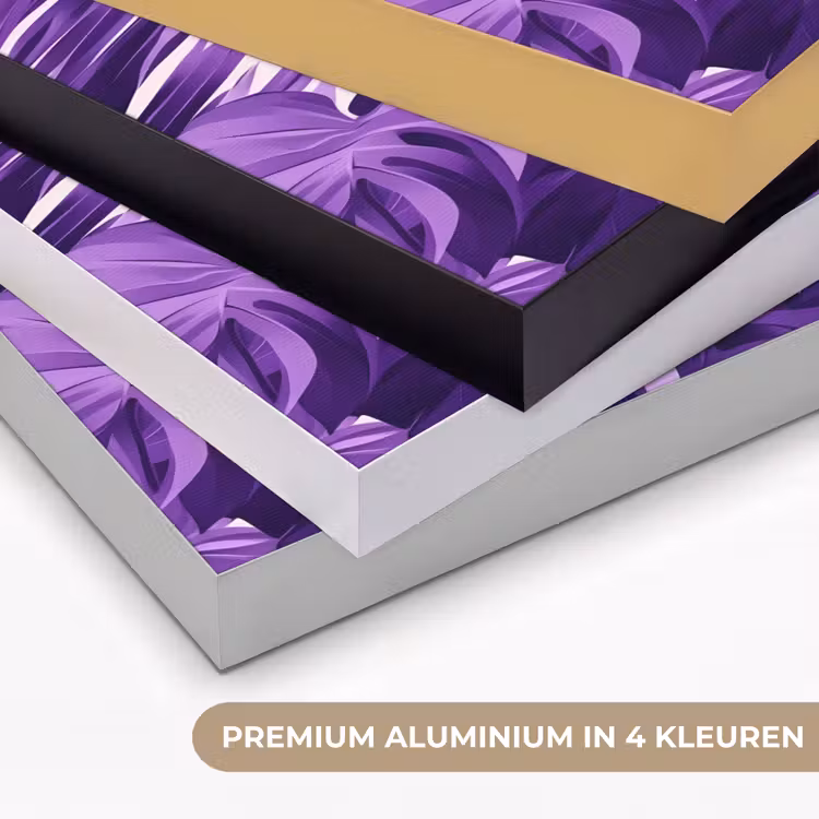 Art Frame - Bladeren - Paars - Tropisch - Abstract — 5