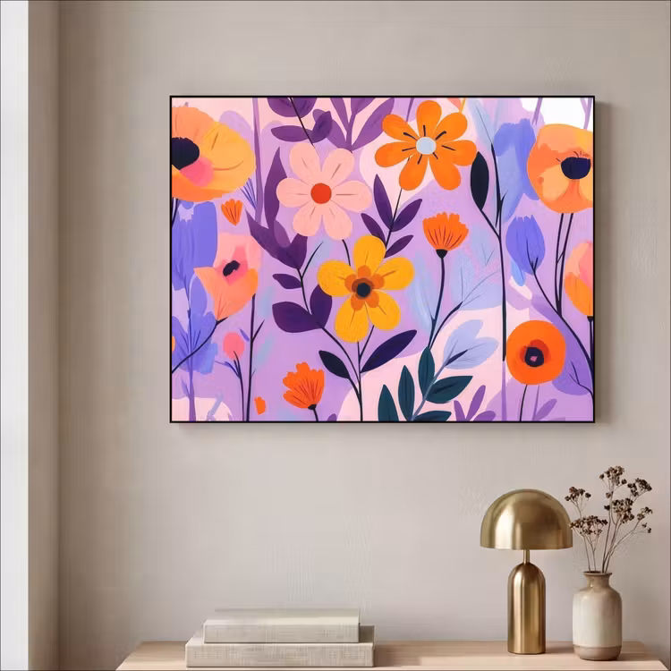 Art Frame - Bloemen - Kleurrijk - Bladeren — 3