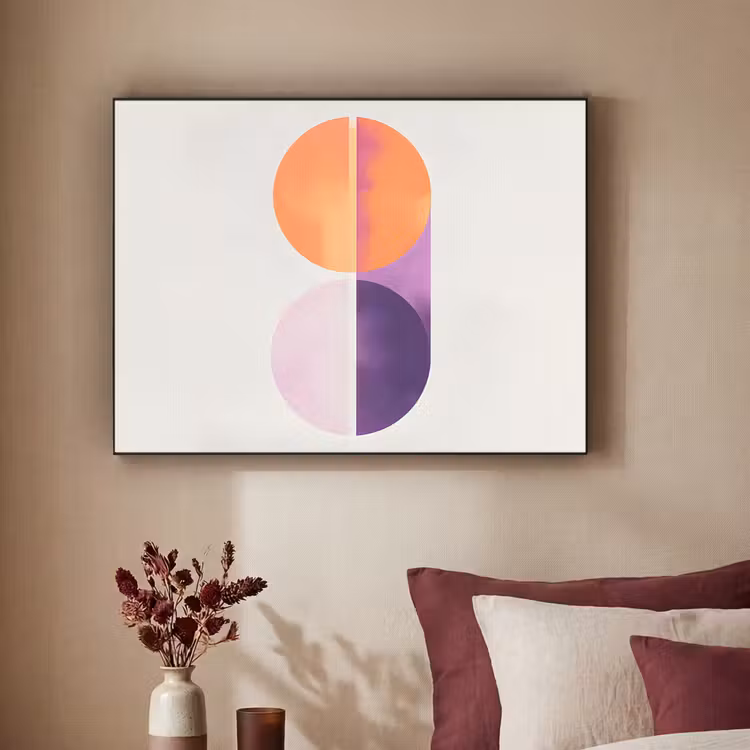Art Frame - Cirkels - Abstract - Paars — 2
