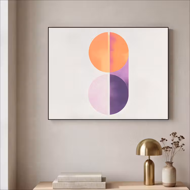 Art Frame - Cirkels - Abstract - Paars — 3