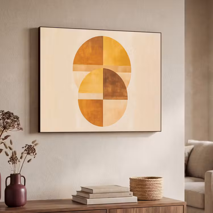 Art Frame - Cirkels - Geel - Minimalistisch — 4
