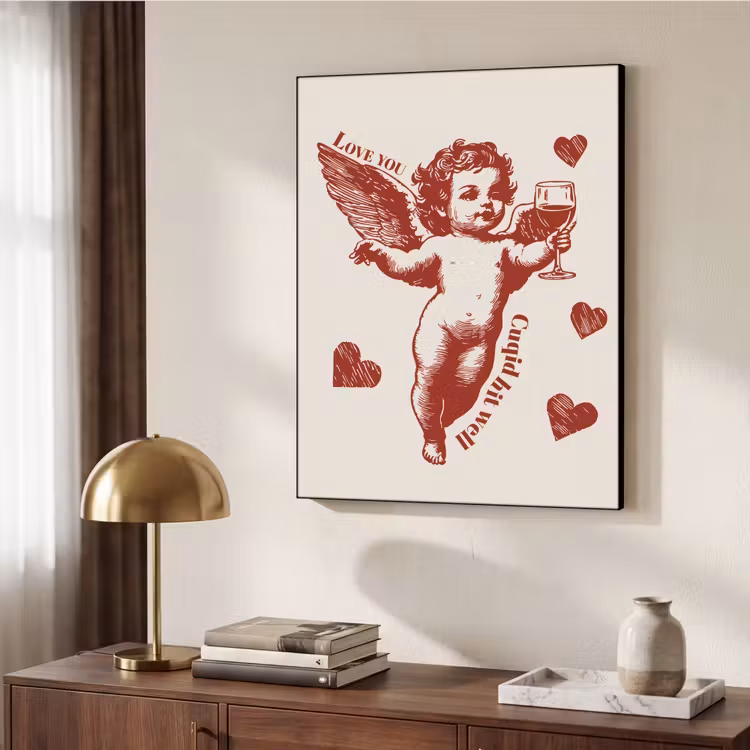 Art Frame - Cupido - Hartjes - Rood - Klassiek — 6