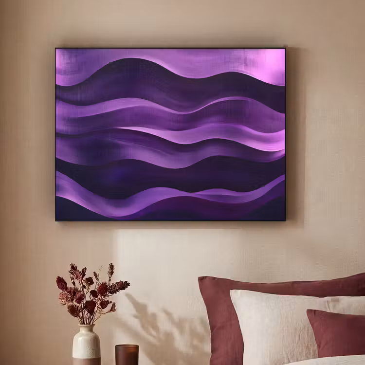 Art Frame - Golven - Abstract - Paars — 2