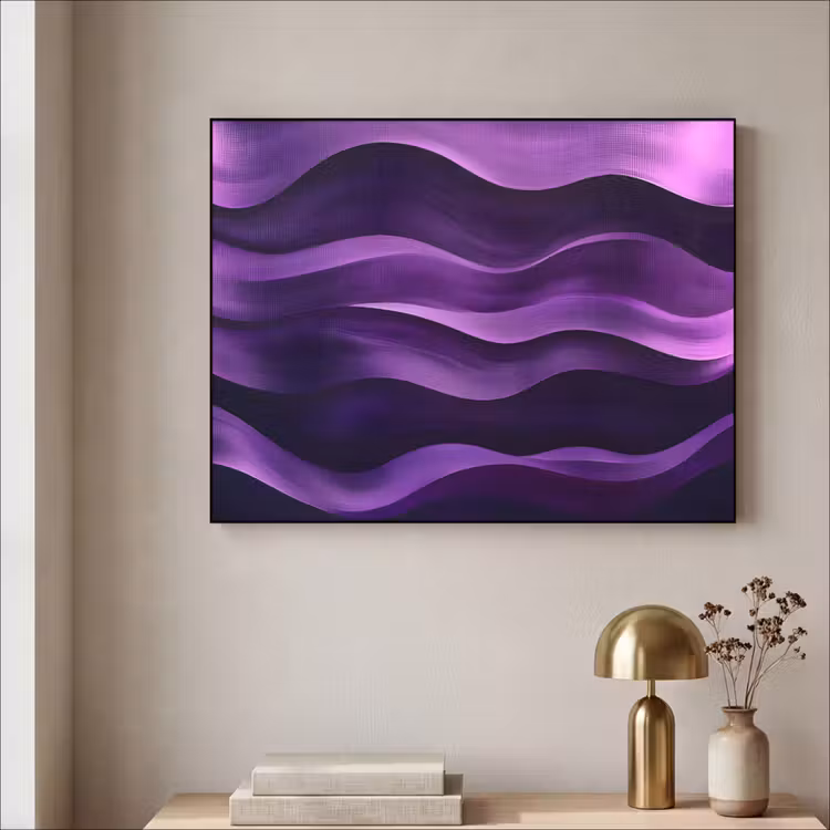 Art Frame - Golven - Abstract - Paars — 3