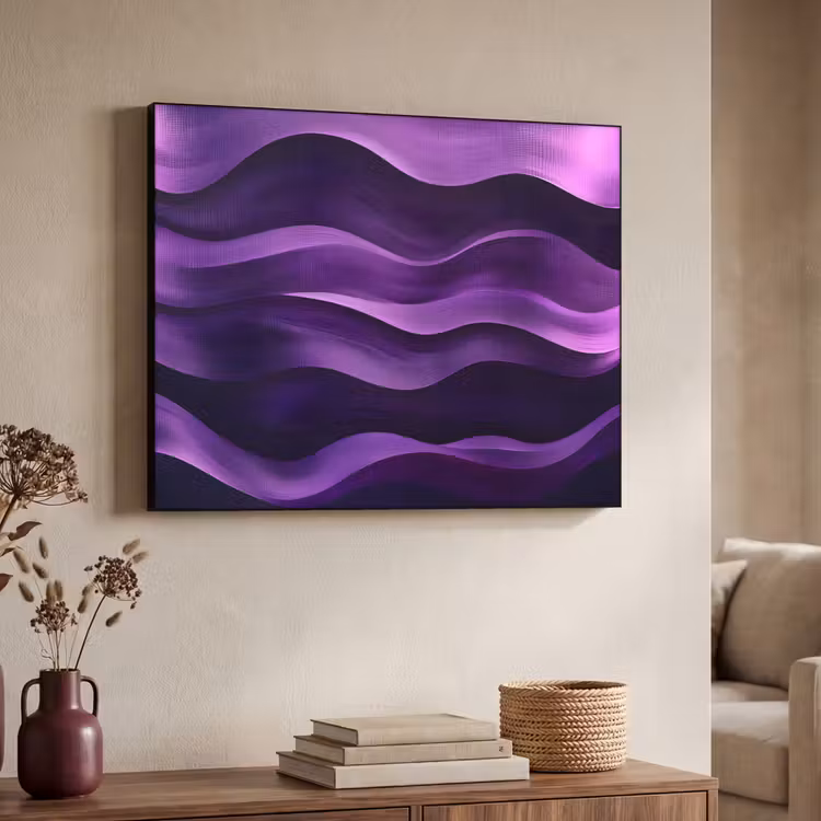 Art Frame - Golven - Abstract - Paars — 4