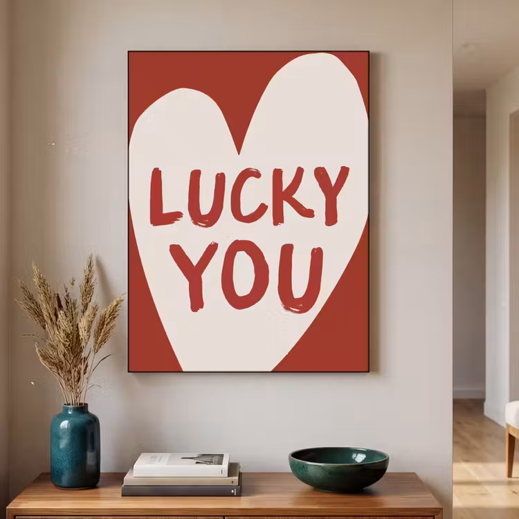 Art Frame - Lucky - Hart - Rood — 2