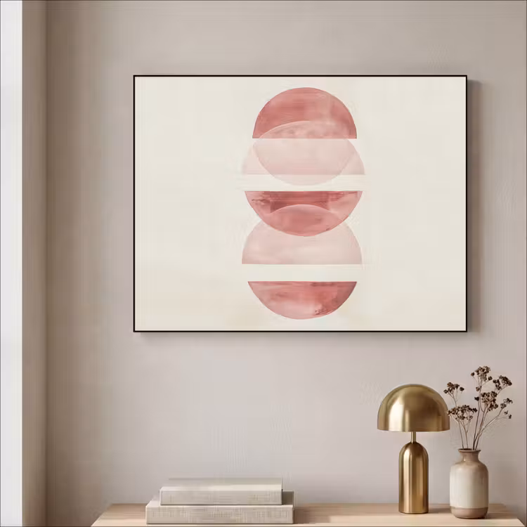 Art Frame - Minimalistisch - Cirkels - Roze — 3
