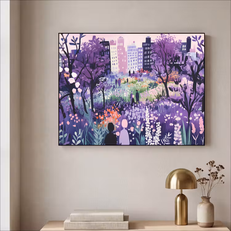 Art Frame - Park - Bomen - Bloemen - Gebouwen — 3
