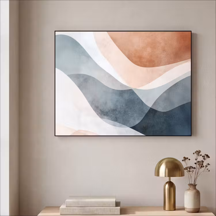 Art Frame - Abstract - Golven - Blauw — 3