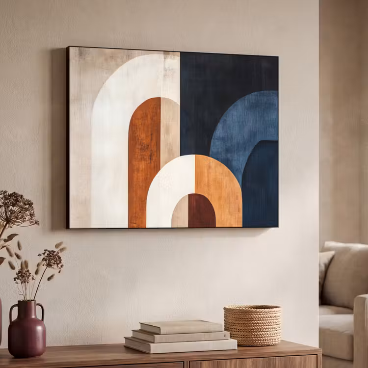 Art Frame - Abstract - Vormen - Donkerblauw — 4