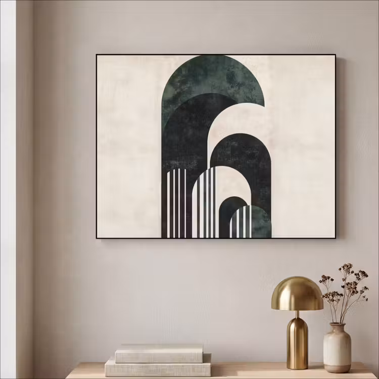 Art Frame - Bogen - Donkergroen - Lijnen — 3