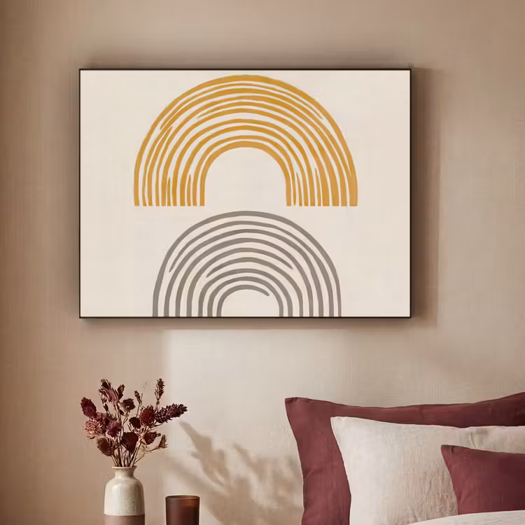 Art Frame - Bogen - Lijnen - Oranje - Minimalistisch — 2