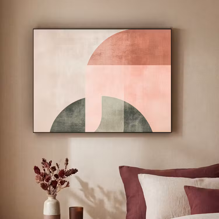 Art Frame - Cirkel - Abstract - Roze — 2