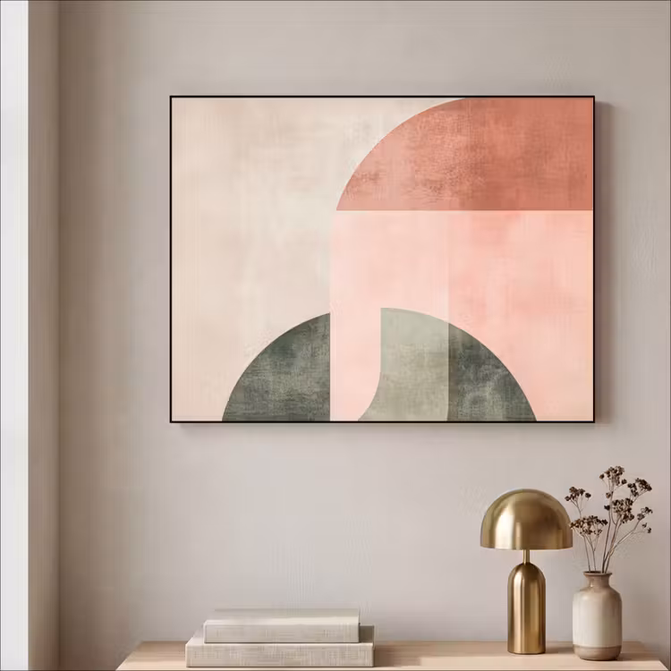 Art Frame - Cirkel - Abstract - Roze — 3