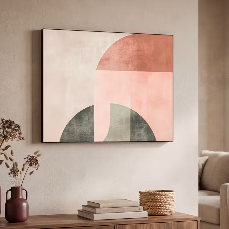 Art Frame - Cirkel - Abstract - Roze — 4