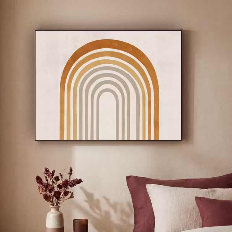 Art Frame - Minimalistisch - Boog - Lijnen - Beige — 2