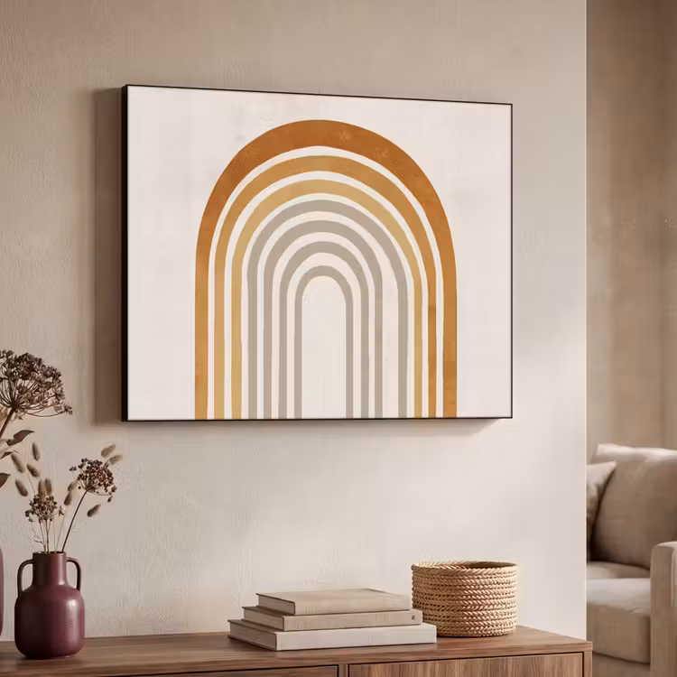 Art Frame - Minimalistisch - Boog - Lijnen - Beige — 4