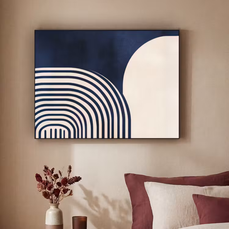 Art Frame - Donkerblauw - Abstract - Lijnen — 2