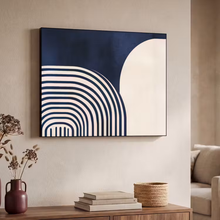 Art Frame - Donkerblauw - Abstract - Lijnen — 4