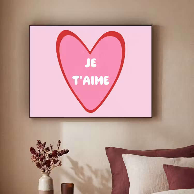 Art Frame - Hart - Frans - Valentijn - Roze — 2