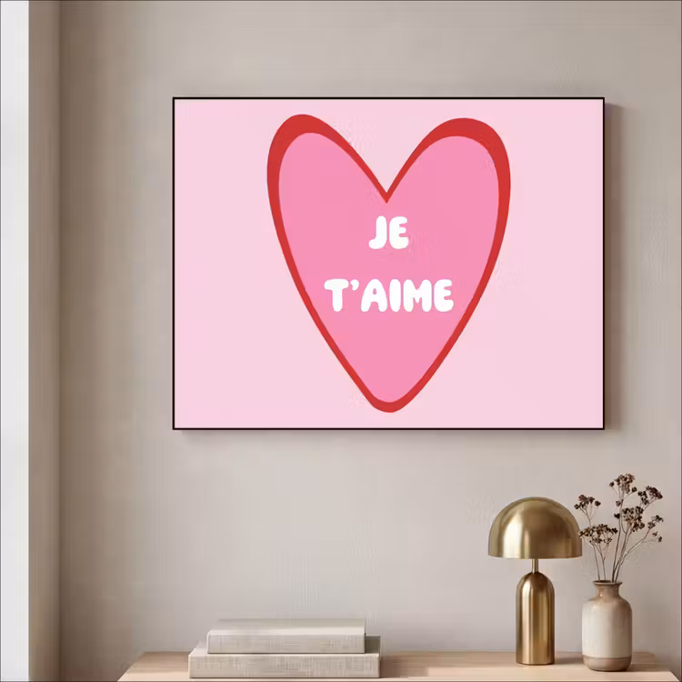 Art Frame - Hart - Frans - Valentijn - Roze — 3