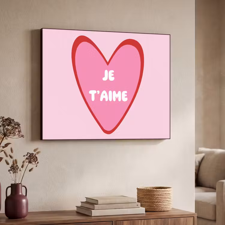 Art Frame - Hart - Frans - Valentijn - Roze — 4