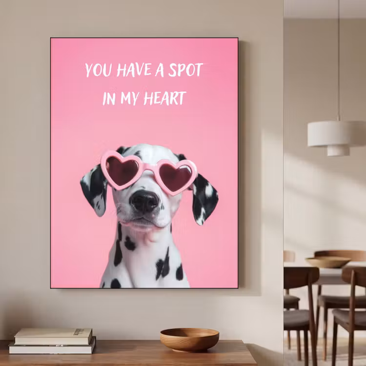 Art Frame - Hartjes - Hond - Valentijn - Roze — 5