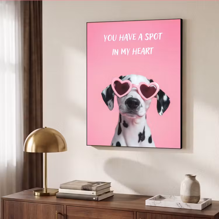 Art Frame - Hartjes - Hond - Valentijn - Roze — 7