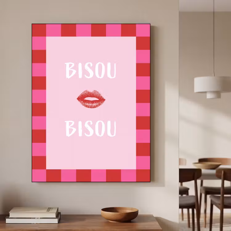 Art Frame - Kiss - Roze - Frans - Valentijn — 5