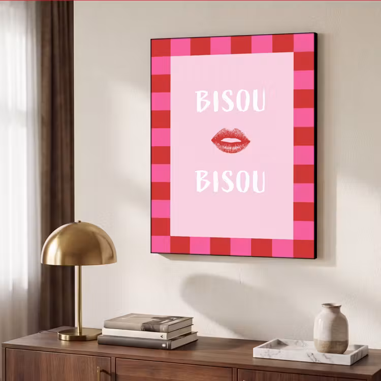 Art Frame - Kiss - Roze - Frans - Valentijn — 6