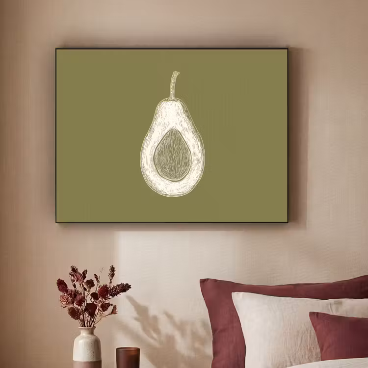 Art Frame - Avocado - Minimalistisch - Illustratie - Groen — 2