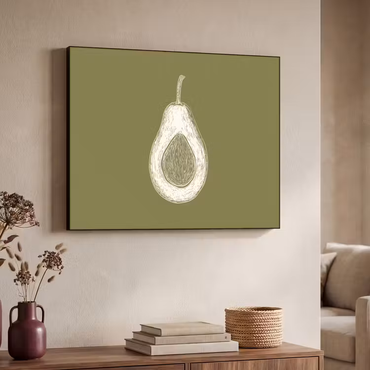 Art Frame - Avocado - Minimalistisch - Illustratie - Groen — 4