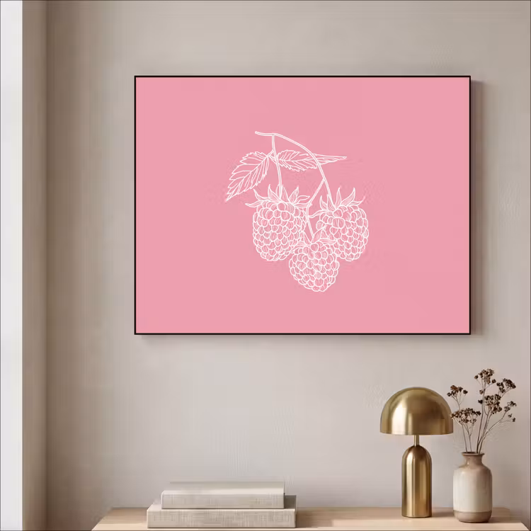 Art Frame - Frambozen - Steel - Getekend - Roze — 3