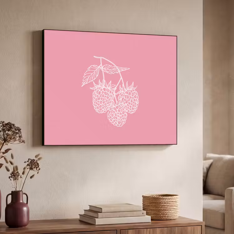 Art Frame - Frambozen - Steel - Getekend - Roze — 4