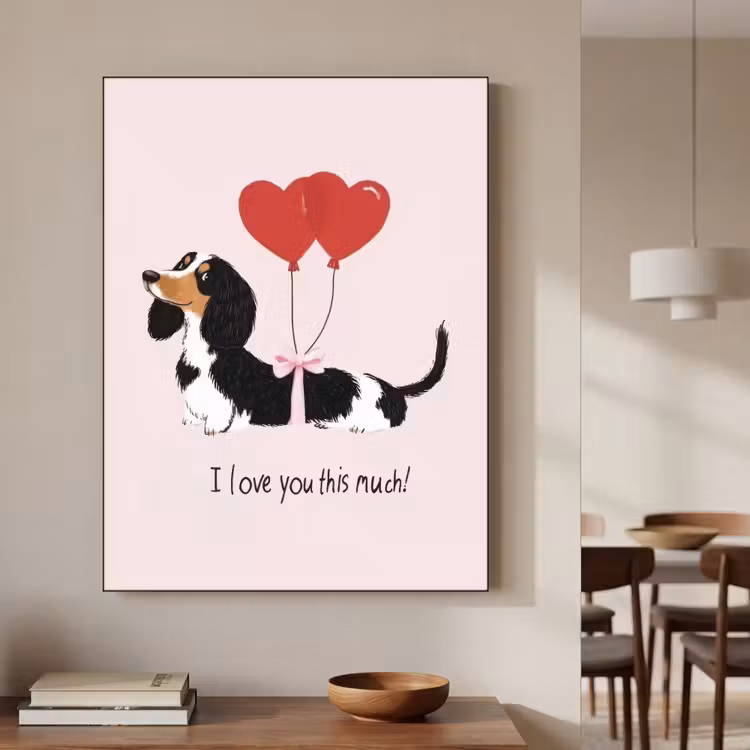 Art Frame - Hond - Teckel - Valentijn - Love — 5