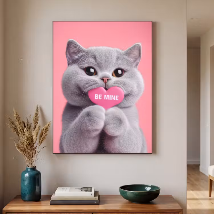Art Frame - Kat - Valentijn - Roze - Liefde — 2