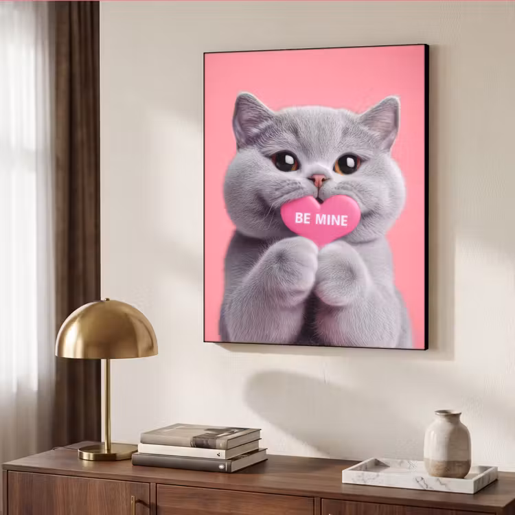 Art Frame - Kat - Valentijn - Roze - Liefde — 6
