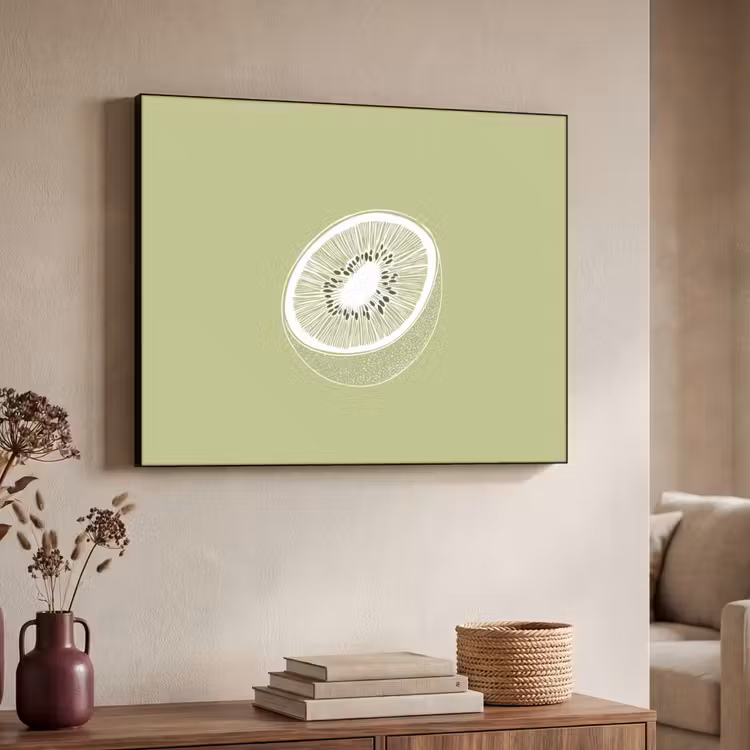 Art Frame - Kiwi - Lijntekening - Minimalistisch - Groen — 4