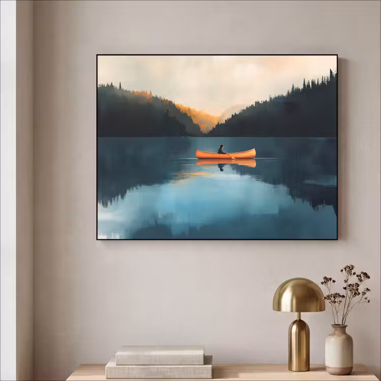 Art Frame - Bossen - Meer - Kano - Oranje — 3