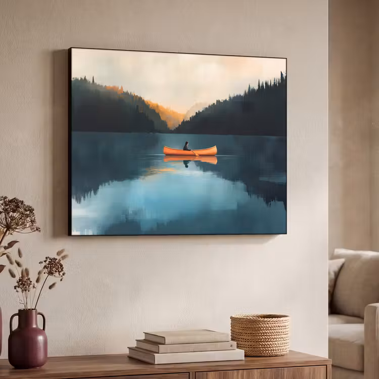 Art Frame - Bossen - Meer - Kano - Oranje — 4
