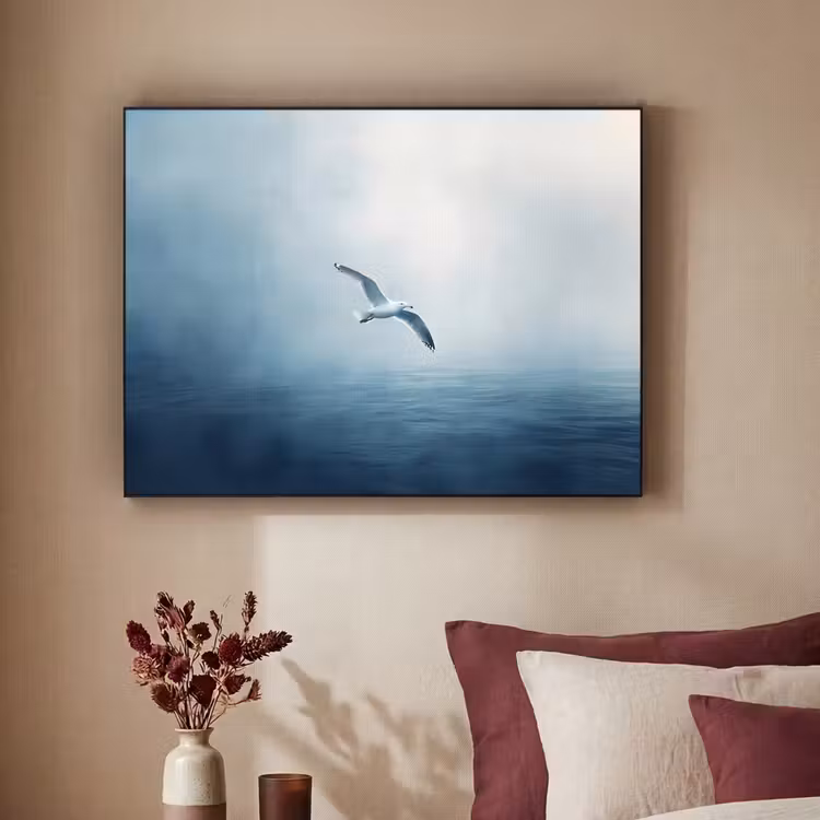 Art Frame - Meeuw - Wit - Zee - Mistig — 2