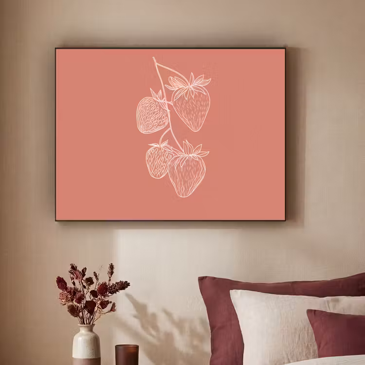 Art Frame - Minimalistisch - Illustratie - Aardbei - Tak — 2