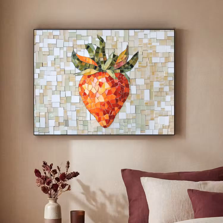 Art Frame - Aardbei - Rood - Mozaïek - Fruit — 2