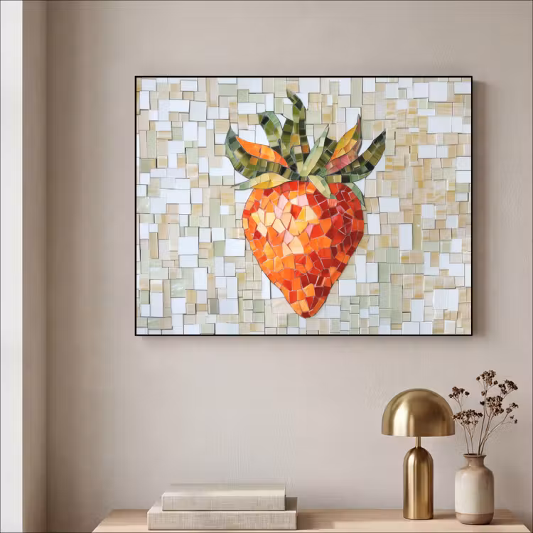Art Frame - Aardbei - Rood - Mozaïek - Fruit — 3